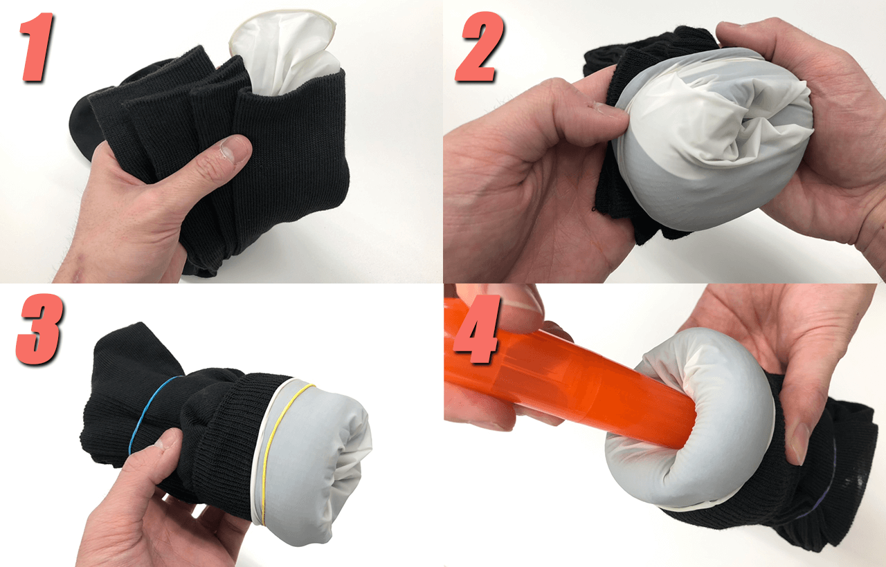 How to make pocket pussy with glove